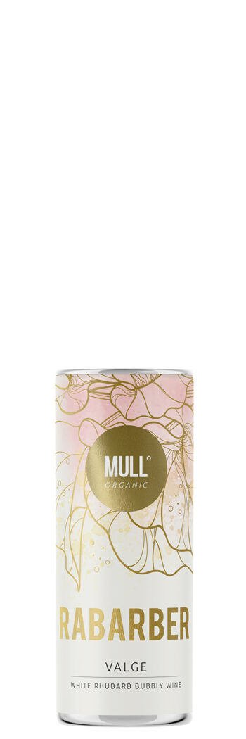 MULL Organic Rabarber White Bubbly Wine 25cl CAN
